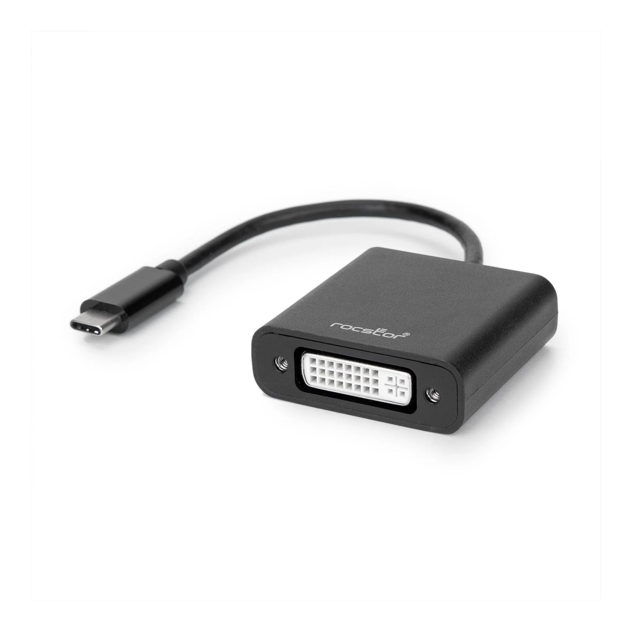 Rocstor Y10C135-B1 1920x1200 USB-C to DVI Video Adapter