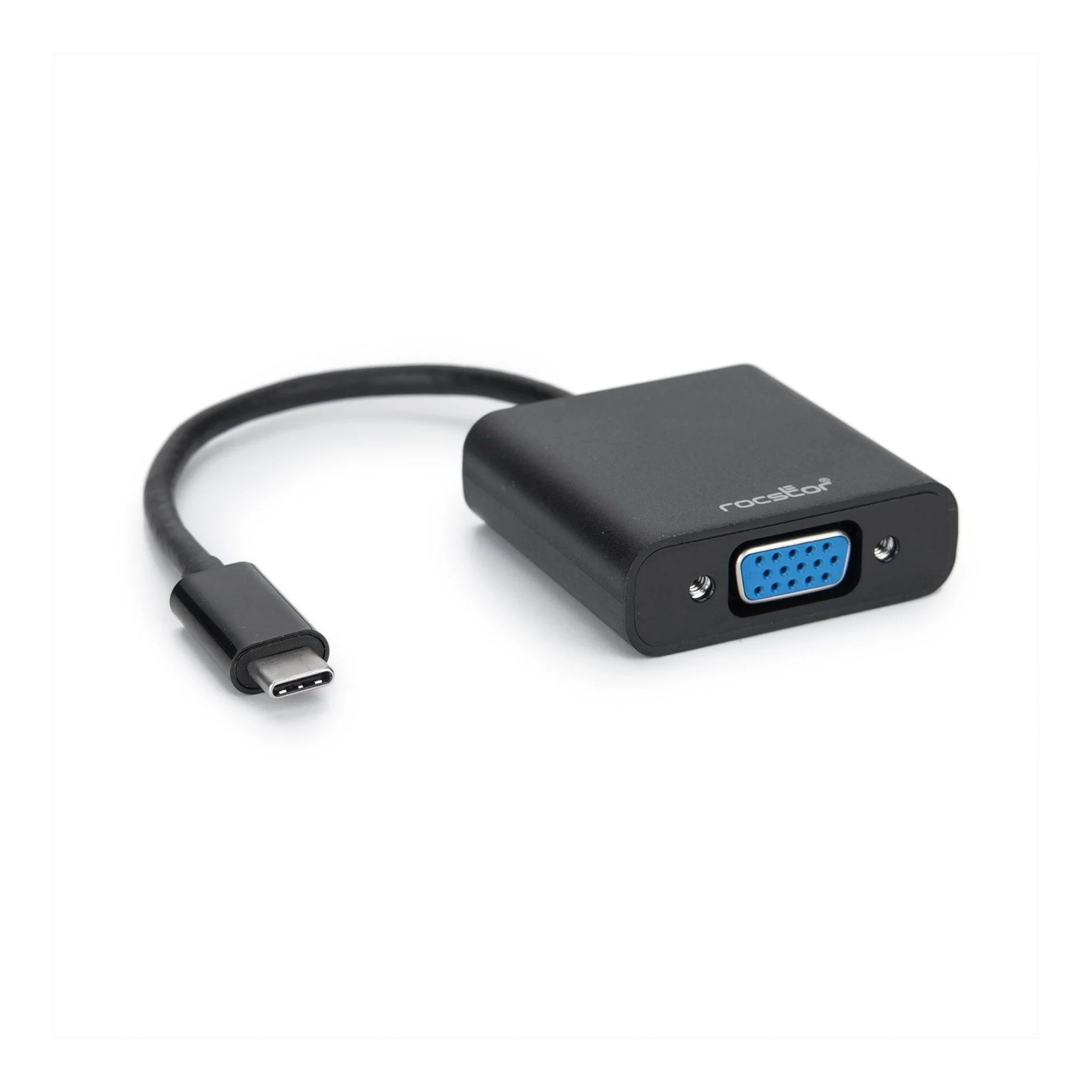 Rocstor USB Video Adapter USB-C Male to VGA Female