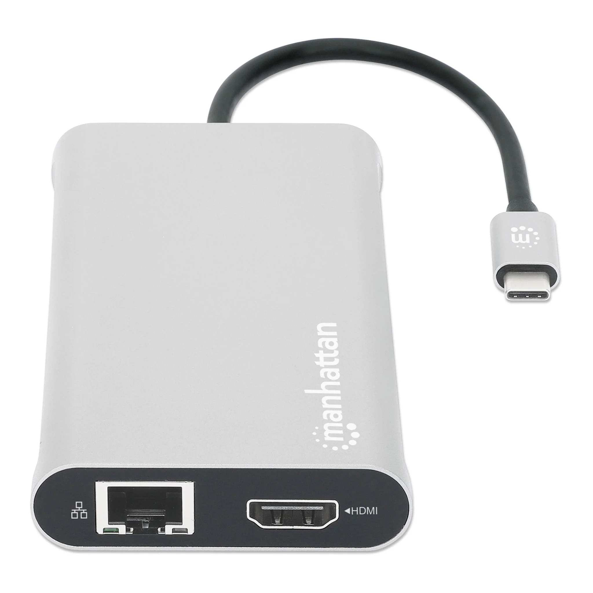 Manhattan 130660 USB-C PD 12-in-1 Triple-HDMI Monitor Docking Station with MST