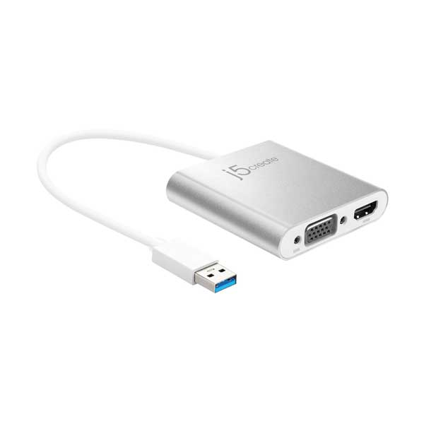 j5create JUA360 USB 3.0 to HDMI & VGA Multi-Monitor Adapter