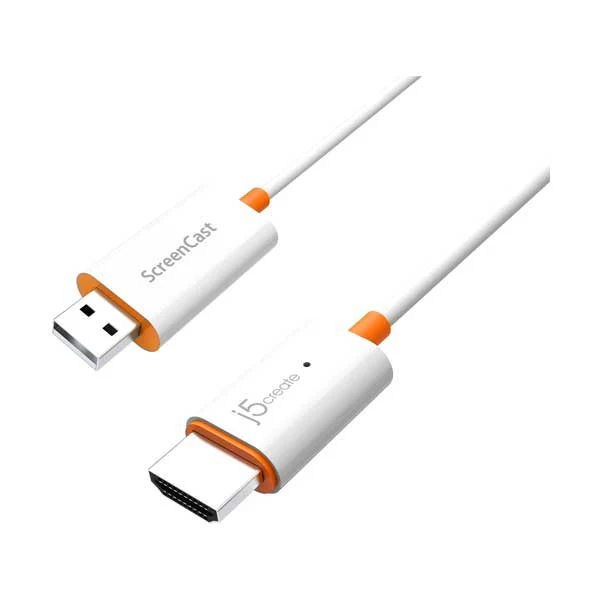 j5create ScreenCast Wireless HDMI Display Adapter | 1080p Mirroring for iOS, Android, Windows & Mac | JVAW56