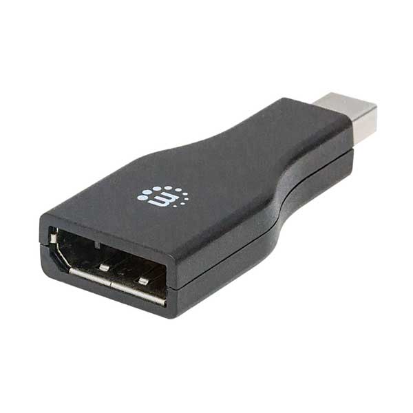 Manhattan Mini DisplayPort to DisplayPort Adapter | 1080p@60Hz | DP to Mini DP (354141)