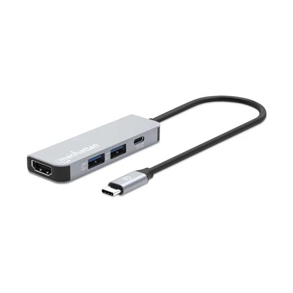 Manhattan USB-C PD 4-in-1 HDMI 4K Docking Station / Multiport Hub (190428)