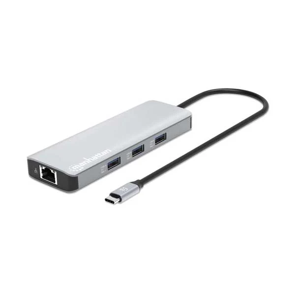 Manhattan USB-C PD 9-in-1 HDMI 4K Docking Station / Multiport Hub (190435)
