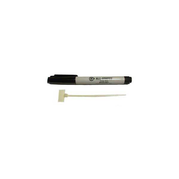4.25" Identification Cable Ties & Marking Pen - 100 Pack