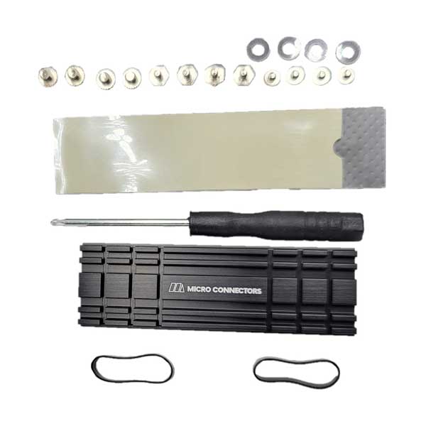 701-micro-connectors-m.2-nvme-ssd-installation-kit-with-5mm-low-profile-heat-sink-and-mounting-screws-ps5-compatible-ngffm2-hs-kit-1.jpg Micro Connectors M.2 NVMe SSD Installation Kit with 5MM Low-Profile Heat Sink and Mounting Screws - PS5 Compatible (NGFFM2-HS-KIT)
