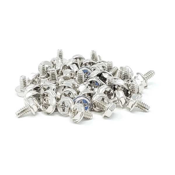 Micro Connectors SCW-50632 50-Pack Replacement PC Mounting Screws #6-32 x 1/4in Long Standoff