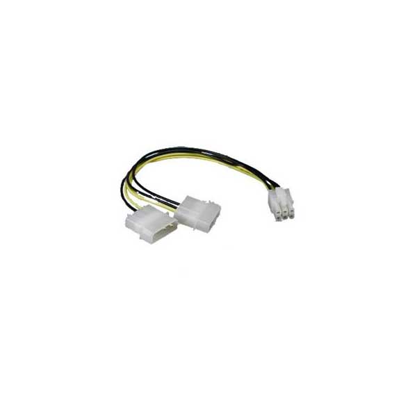 PI Manufacturing POWER-6P6C-VGA VGA Chip Power Cable 7"