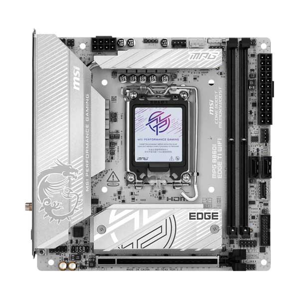 MSI MPG B860I EDGE TI WIFI Gaming Desktop Motherboard - Intel B860 Chipset - Mini ITX