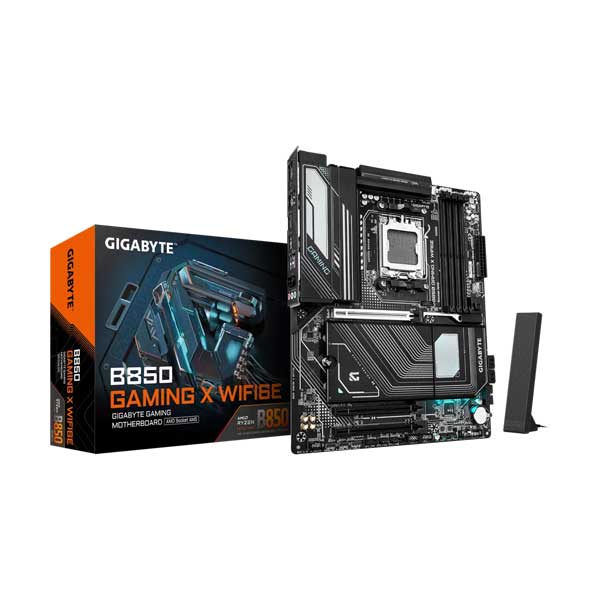 785-gigabyte-b850-gaming-x-wifi6e-atx-motherboard-amd-am5-ddr5-8200-pcie-5.0-2.5g-lan-1.jpg GIGABYTE B850 GAMING X WIFI6E ATX Motherboard | AMD AM5 | DDR5 8200+ | PCIe 5.0 | 2.5G LAN