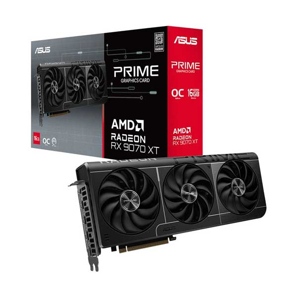 ASUS Prime Radeon RX 9070 XT OC Edition 16GB GDDR6 | PCIe 5.0 Gaming GPU | PRIME-RX9070XT-O16G