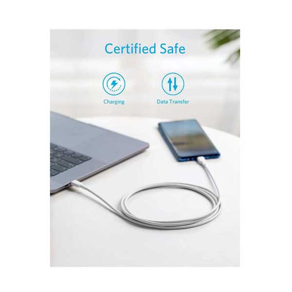 Anker A8482H21-1 Powerline II USB C to USB C 2.0 Cable 6ft White