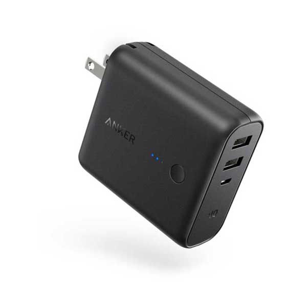 Anker A1621Z11 PowerCore Fusion 5000 High-Speed Portable Power Bank & Wall Charger