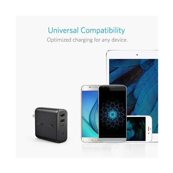 Anker A1621Z11 PowerCore Fusion 5000 High-Speed Portable Power Bank & Wall Charger