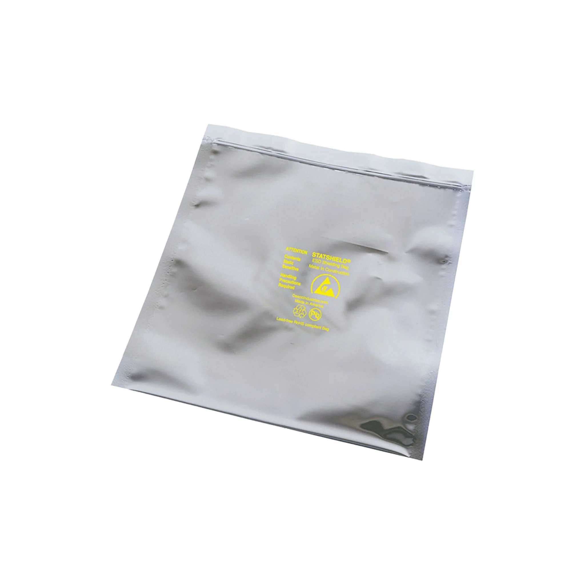 832-desco-13627-5-x-5-statshield-metal-in-esd-zipper-bag-antistatic-1.webp Desco 13627 5"x 5" Statshield Metal-In ESD Zipper Bag - Antistatic