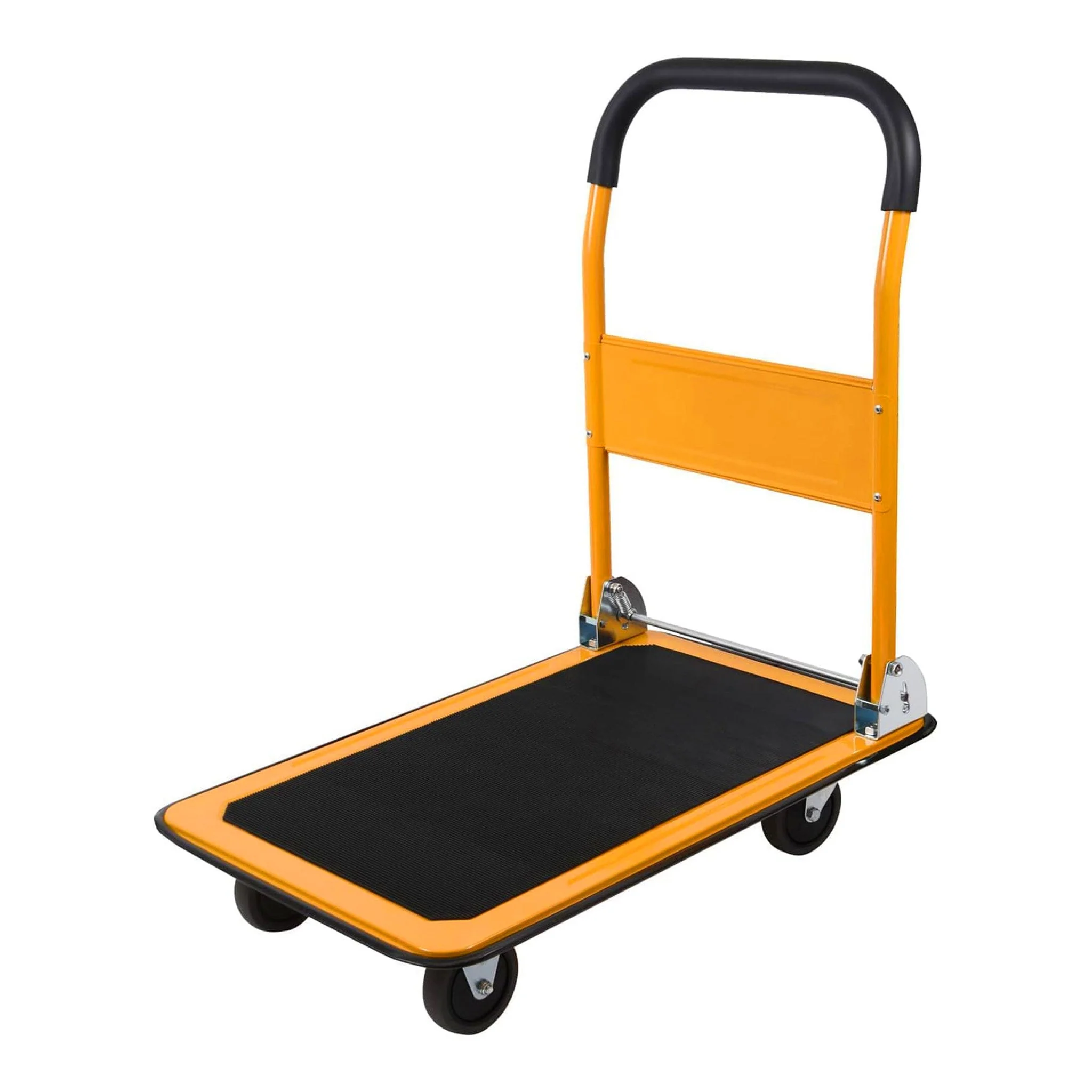 877-altex-preferred-mfg-4-wheel-foldable-platform-truck-push-cart-with-330lbs-capacity-yellow-1.webp Altex Preferred MFG 4-Wheel Foldable Platform Truck Push Cart with 330lbs Capacity - Yellow