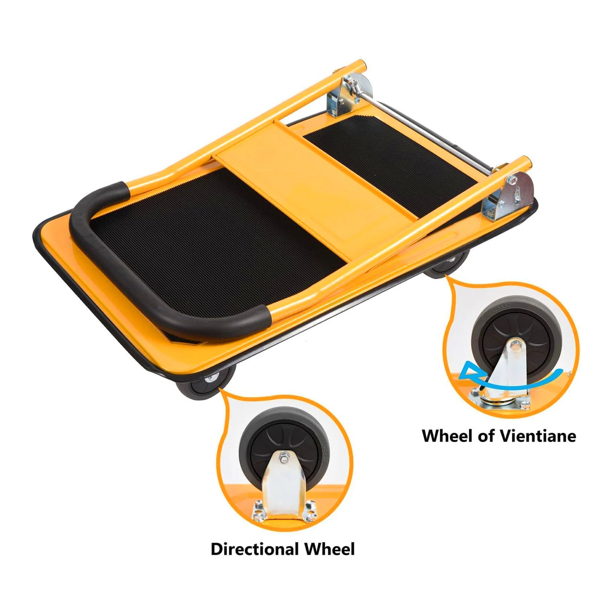 877-altex-preferred-mfg-4-wheel-foldable-platform-truck-push-cart-with-330lbs-capacity-yellow-4.webp Altex Preferred MFG 4-Wheel Foldable Platform Truck Push Cart with 330lbs Capacity - Yellow