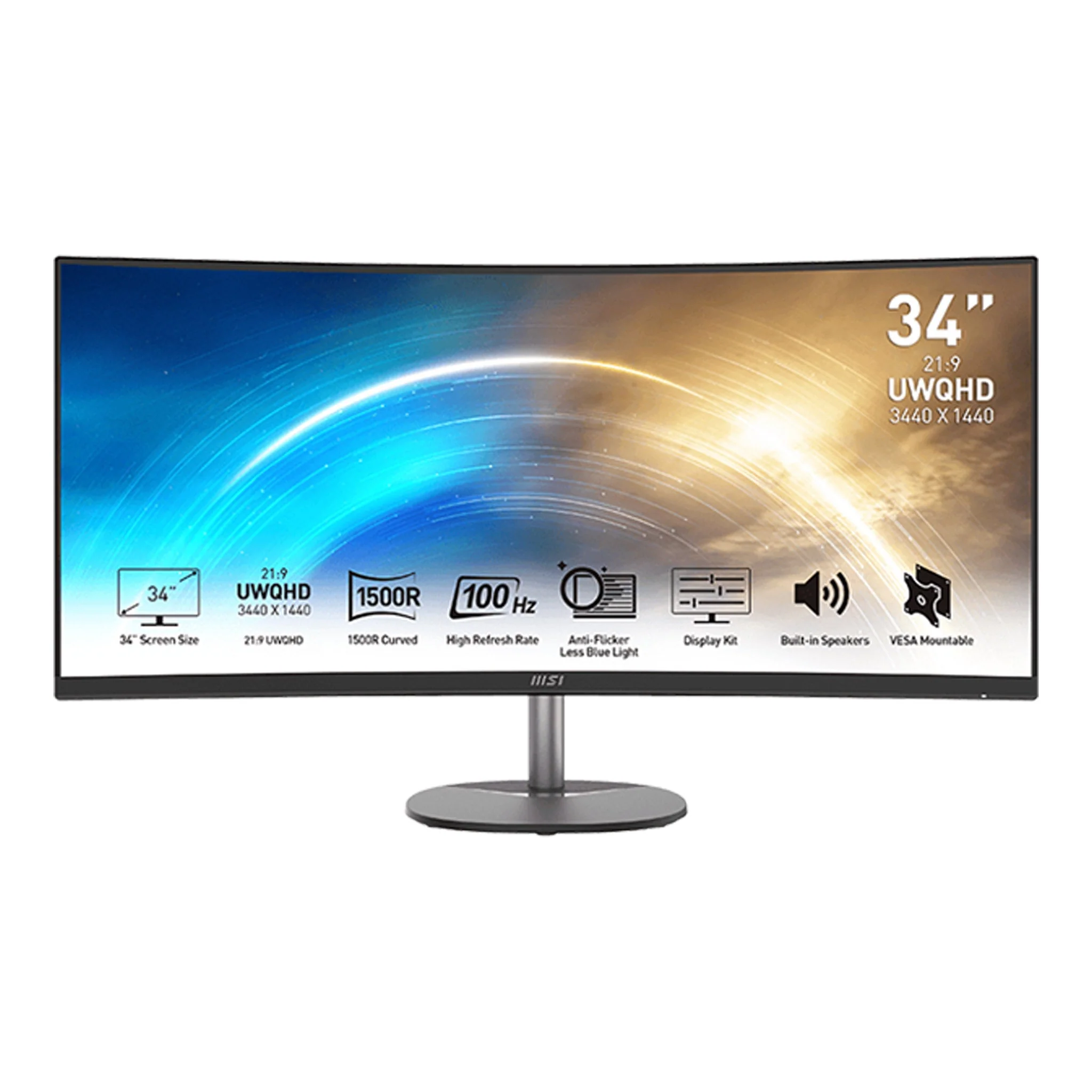 88-msi-pro-mp341cq-34-uw-qhd-curved-screen-lcd-monitor-21-9-1440p-100hz-1.webp MSI Pro MP341CQ 34" UW-QHD Curved Screen LCD Monitor - 21:9 - 1440p - 100Hz