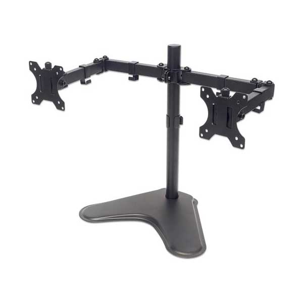 941-manhattan-461559-tilt-rotate-double-link-swing-arms-dual-monitor-desktop-stand-13-to-32-black-1.jpg Manhattan 461559 Tilt/Rotate Double-Link Swing Arms Dual Monitor Desktop Stand (13" to 32", Black)