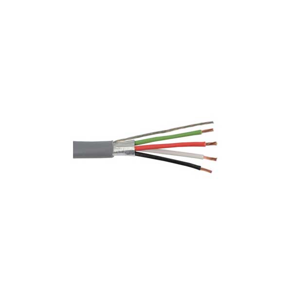 Tappan 1880AB4M 18AWG, 4-Conductor, Shielded, PVC Wire with Drain, Sold by the foot
