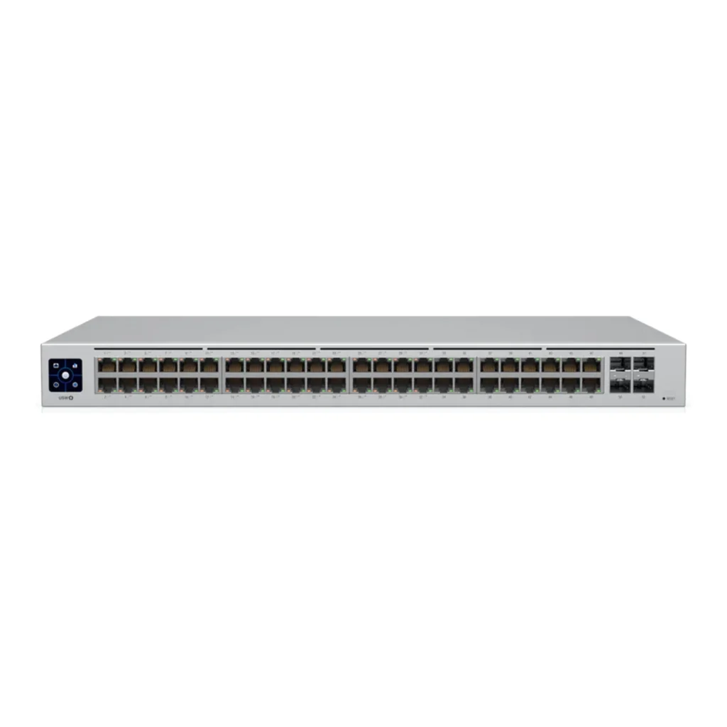 ubiquiti usw 48 poe 48 port managed poe switch with 32 32w 8023at poe ports and 4 sfp ports 895678 1